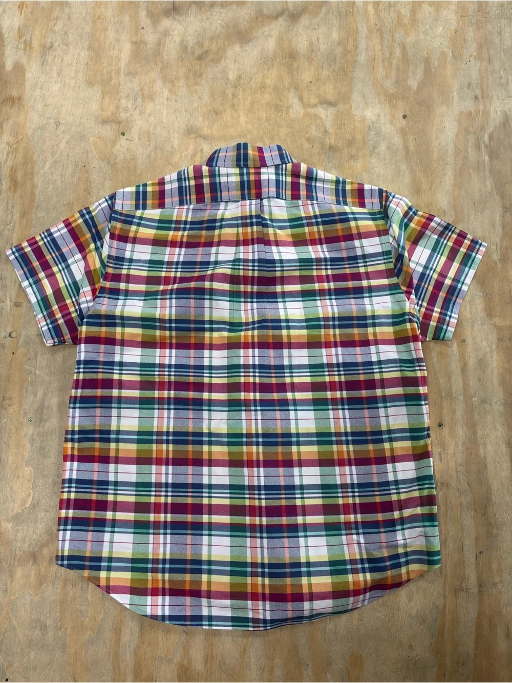 Ralph Lauren Multicolor Plaid Short-Sleeve Button-Down Shirt
